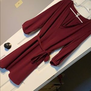 Maroon a new day swing dress